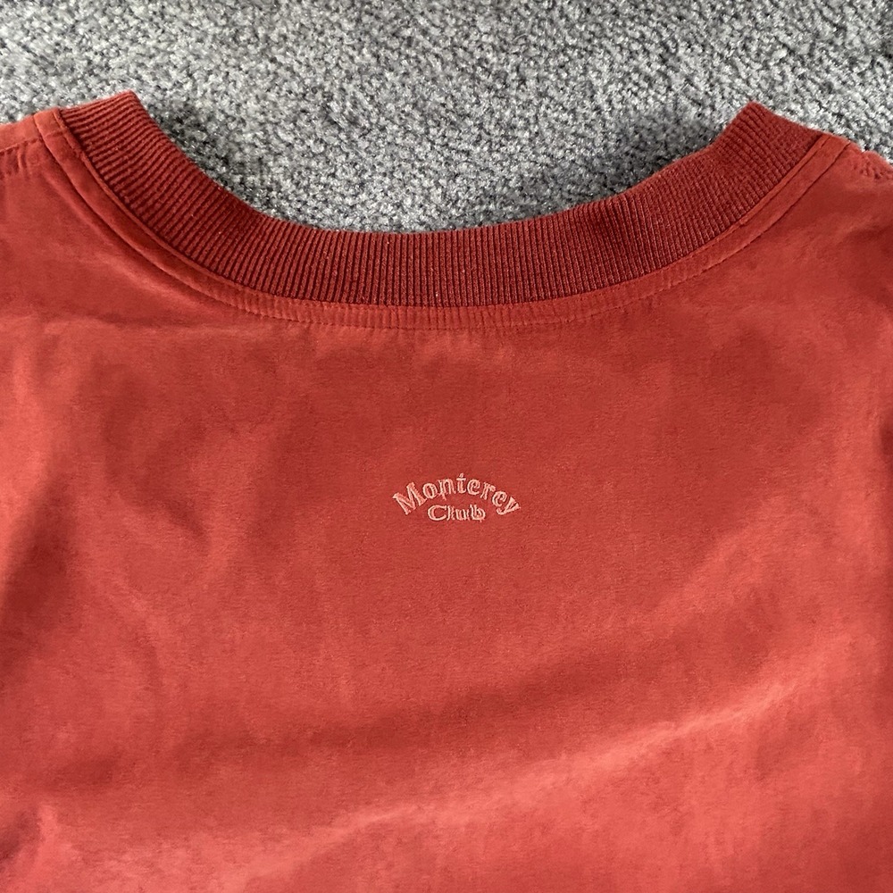 Monterey Club Golf Vest XL Rust Orange The Legends Parris Island V-Neck Vest - Picture 5 of 10
